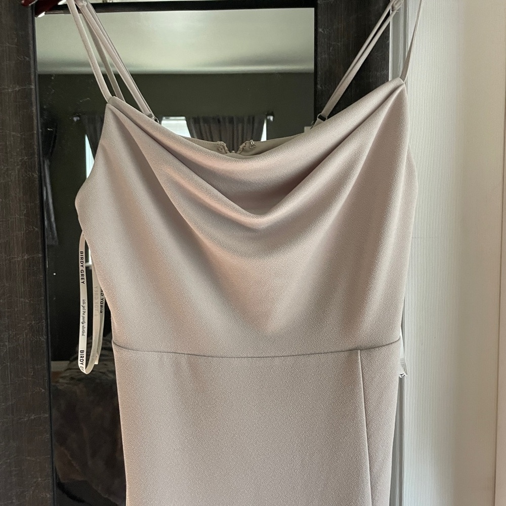 Birdy Grey Almond Bridesmaids Dress Size Medium View 5